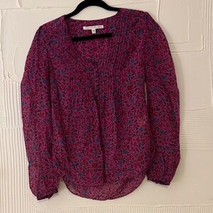 Veronica Beard Floral Blouse - Silk (Small)
